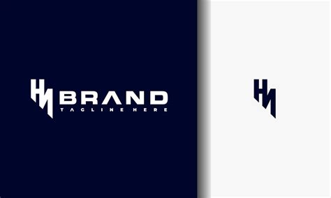 Logotipo da letra hn do monograma | Vetor Premium 