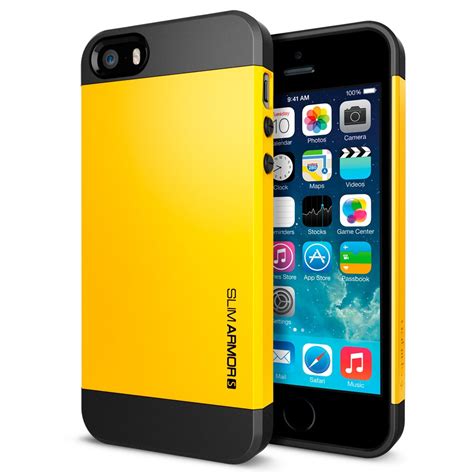 Spigen Slim Armor S Case For Iphone 5s 5 Yellow