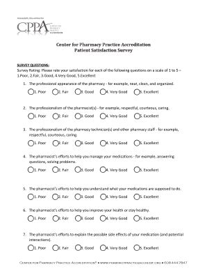 Pharmacy Customer Satisfaction Survey Examples Complete With Ease