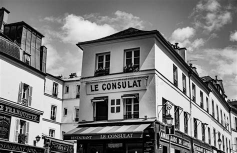 Famous Building On Montmartre Hill In Paris Le Consulat Paris