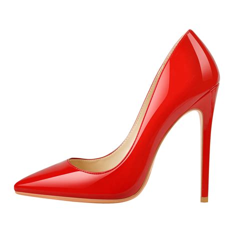 8cm 10cm 12cm Red Pointed Toe Slip On High Heel Pumps Onlymaker