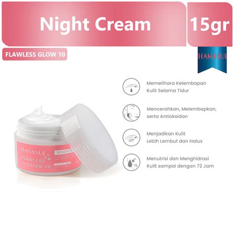 Hanasui Flawless Glow Night Cream Gr Lazada Indonesia