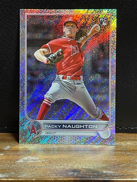 Topps Packy Naughton Angels Rc Rookie Retail Foilboard