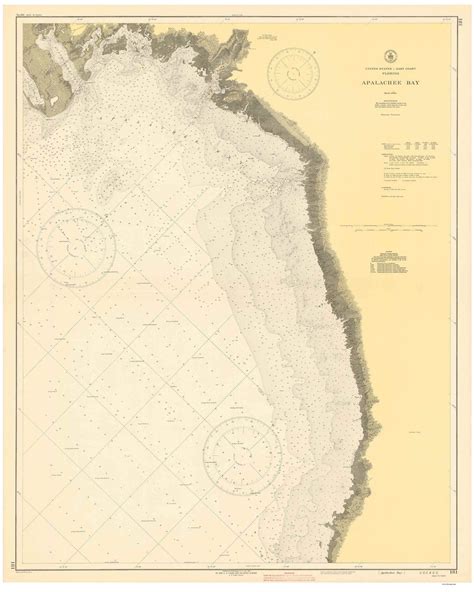 Apalachee Bay 1942 Nautical Map Reprint Florida 80000 AC Chart 181 - Etsy | Nautical map, Map of ...