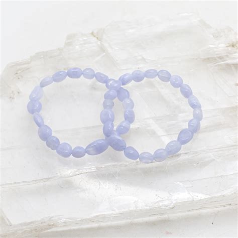 Shop Blue Lace Agate Tumbled Bracelet