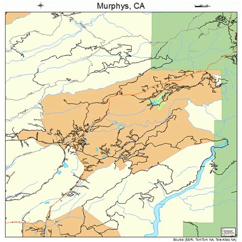 Murphys California Street Map 0650034