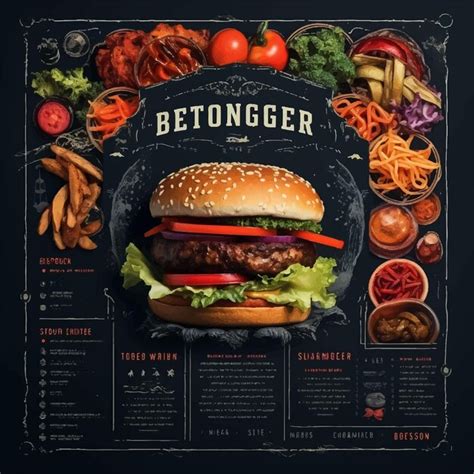 Premium Photo Burger Menu Food Template For Social Media