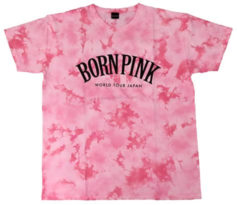 BLACKPINK Logo T Shirt Pink Tie Dye M Size BLACKPINK WORLD TOUR BORN