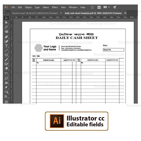 Daily Cash Sheet Template