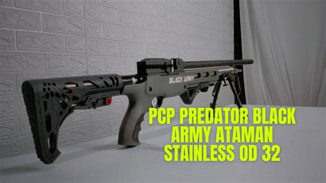 Senapan Angin Pcp Predator Black Army Ataman Stainless Od