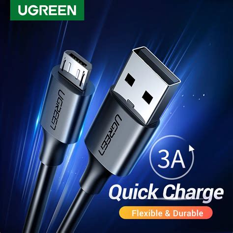 Ugreen Mikro Usb Kablosu A H Zl Arj Usb Veri Kablosu Cep Telefonu Arj