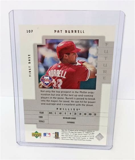 Upper Deck Sp Authentic Future Watch Pat Burrell Ebay