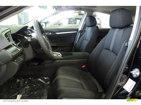 Black Interior 2017 Honda Civic Ex Sedan Photo 116895239