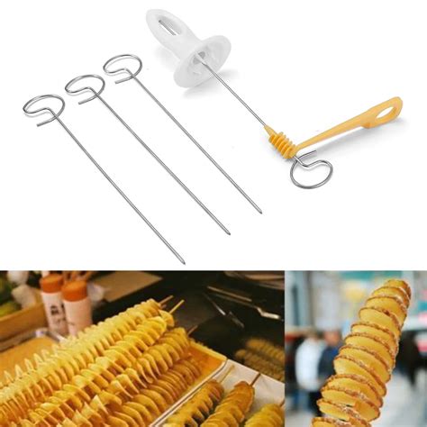 Reusable Potato Twister Stainless Steel Tornado Slicer Manual Cutter