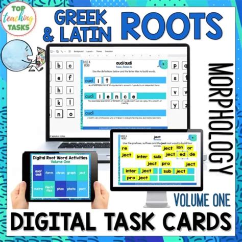 Greek And Latin Root Word Digital Task Card Activities Morphology