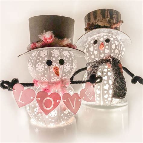 Light Up Snowman Svg And Printable D Paper Craft Heart Filled Spaces