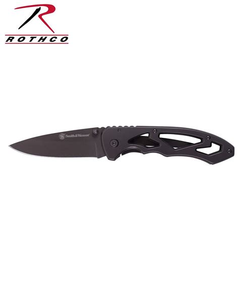 Rothco 3076 Rothco 3076 Smith And Wesson Frame Lock Drop Point Folding Knife