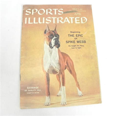 Vintage February 1957 Sports Illustrated Magazine The Epic Of Spike