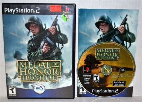 Medal Of Honor Frontline Sony Playstation 2 2002 Like New With Booklet