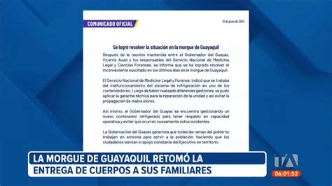 La Morgue De Guayaquil Retom La Entrega De Cuerpos A Familiares Youtube