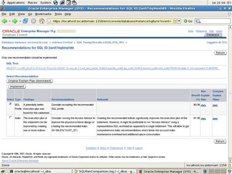 Oracle Database 11g Automatic SQL Tuning Database Journal