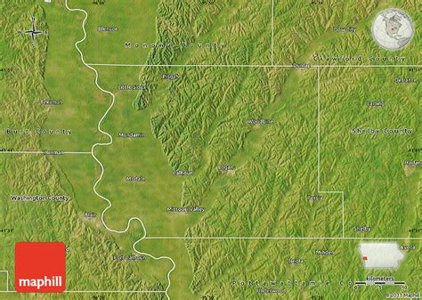 Satellite Map Of Harrison County