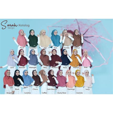 Jual Bergo Sarah By Fauz Hijab Ready Stock Shopee Indonesia