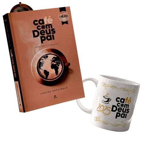 Kit Devocional Caf Deus Pai Lan Amento Caneca De