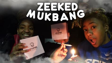 Overly Zeeked Crumble Cookie Mukbang Youtube