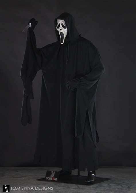 Scream 4 Ghostface Killer Costume Display Tom Spina Designs Tom