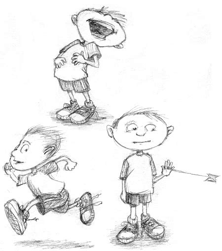 Boy Running Sketch at PaintingValley.com | Explore collection of Boy ...