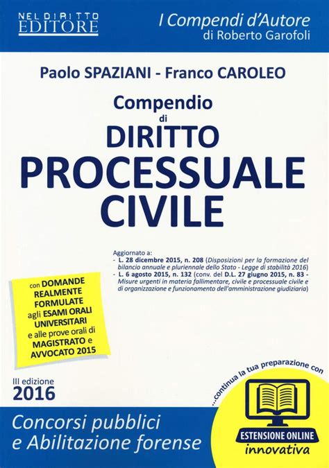 Compendio Di Diritto Processuale Civile Con Espansione Online