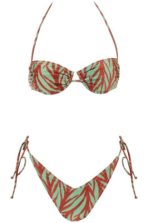 REINA OLGA Penny Bikini Set For Metallic Reina Olga