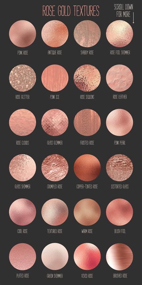 Rose Gold And Champagne Textures In 2020 Rose Gold Color Palette