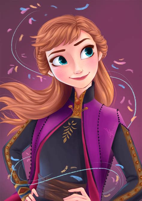 Anna Frozen 2 By Freesiasart On Deviantart