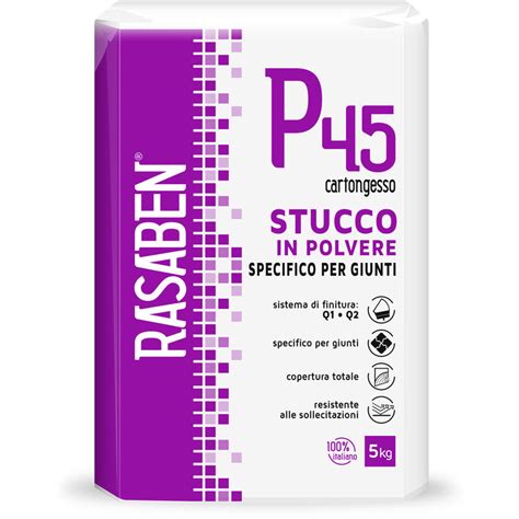 Rasaben Stucco In Polvere Per Cartongesso P Rapido Kg Pezzi