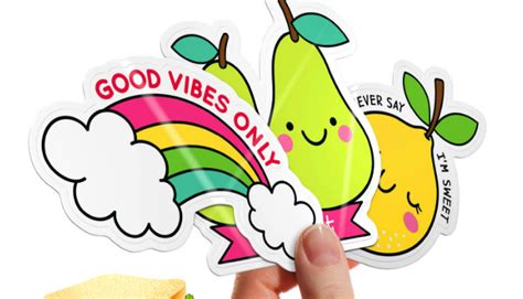 10 Free Custom Shaped Stickers