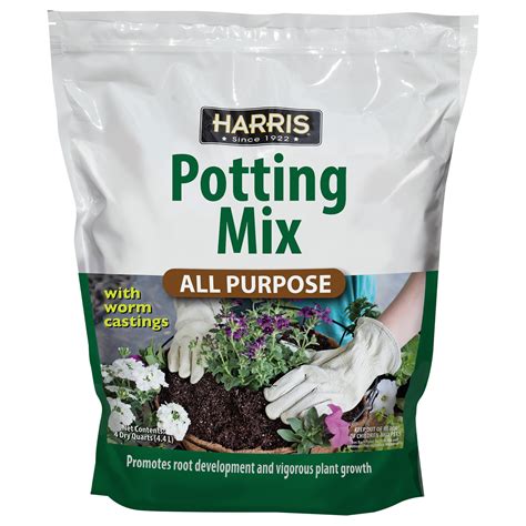 Harris All Purpose Premium Potting Soil Mix With Worm Castings And