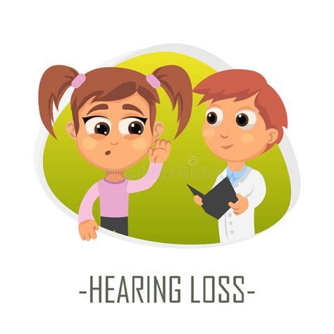Hearing Loss Medical Concept. Vector Illustration Stock Vector ... 