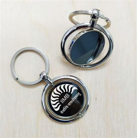 Silver Base Stainless Steel Promotional Key Chain Size X Inch