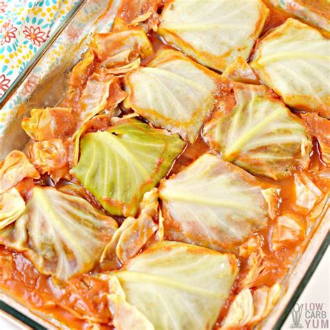 Stuffed Keto Cabbage Rolls Recipe - Low Carb Yum