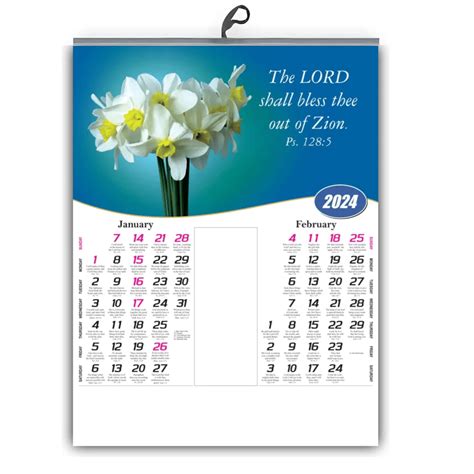 2024 Bible Verses Wall Calendar Bevvy Chelsie