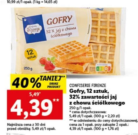 Promocja Gofry Confiserie Firenze W Lidl