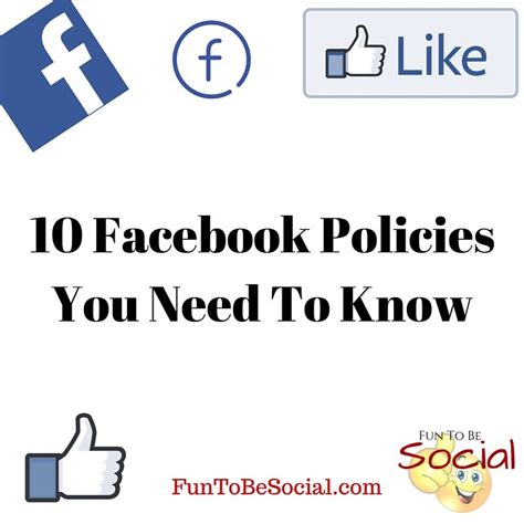 10 Facebook Policies You Need To Know Social Media Marketing