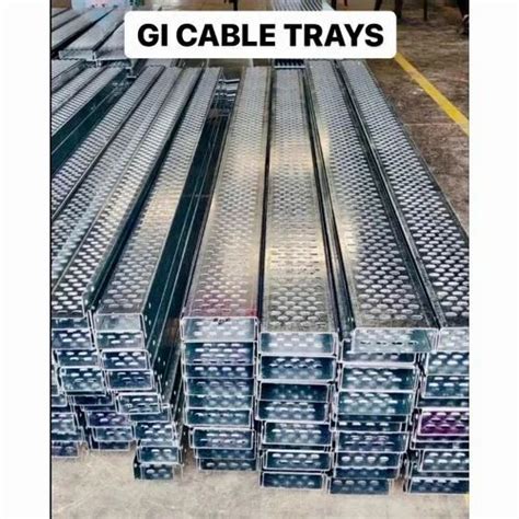 Steel Hot Dip Galvanized Gi Perforated Cable Trays At Rs Meter In