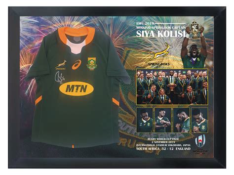 Siya Kolisi Signed 2019 Springbok Jersey - On The Dotted Line