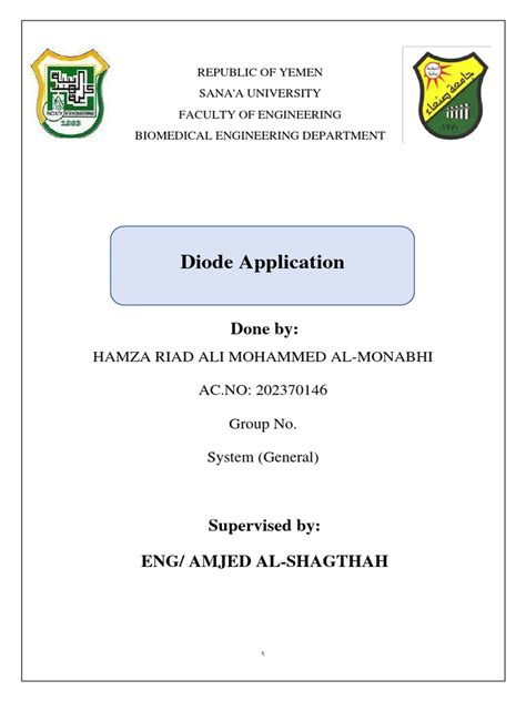 Diode Application | PDF | Diode | Electrical Engineering