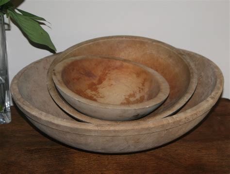 Collection Of 3 Vintage Natural Wood Bowls By Theoldgreengarage On Etsy