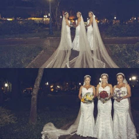 Identical Triplets Marry On The Same Day At The Same Time Photos