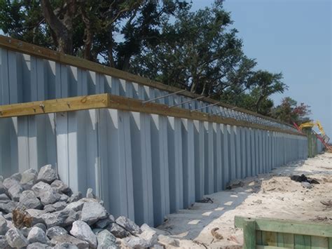 vinyl sheet piling seawall gallery everlast synthetic products